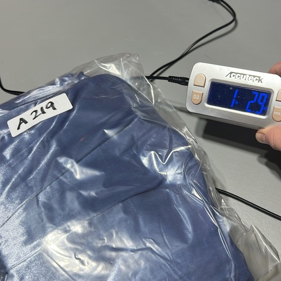 Christian Lacroix NWT Steel Blue Velvet Wide Leg High Waisted Pants Size Medium - Picture 10 of 10